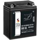 SIGA Bike Gel Motorradbatterie YB12A-A 12Ah 12V